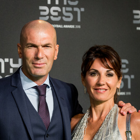 Zinedine Zidane et sa femme Véronique arrivent à la cérémonie des Trophées Fifa 2018 au Royal Festival Hall à Londres, Royaume Uni, le 25 septembre 2018. © Cyril Moreau/Bestimage
