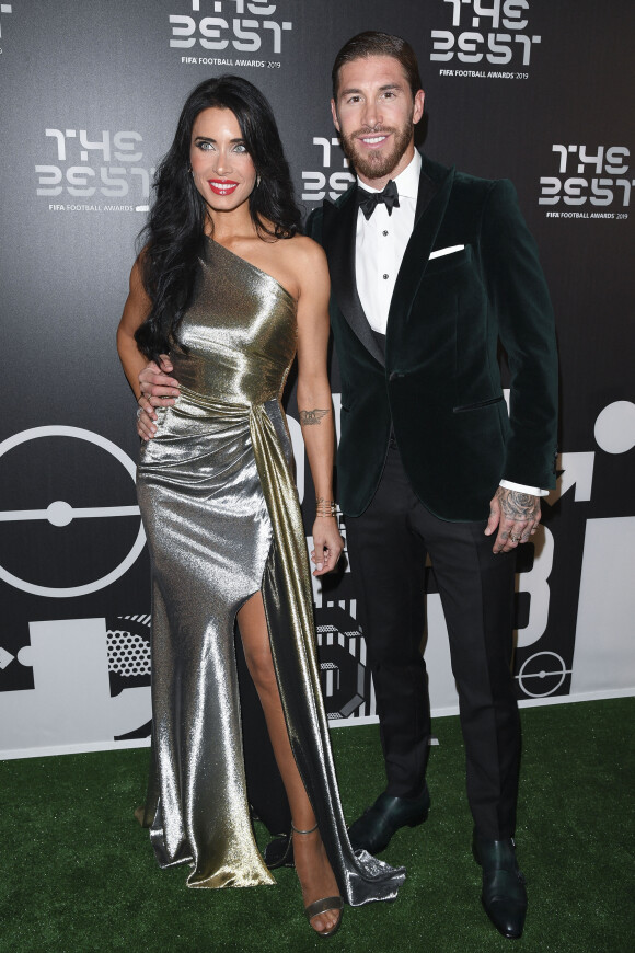 Info - Sergio Ramos rejoint le PSG - Pilar Rubio et Sergio Ramos - Les célébrités arrivent à la cérémonie des Trophées Fifa "The Best" 2019 à la Scala à Milan, Italie le 23 septembre 2019. © Pierre Perusseau/Bestimage