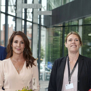 La princesse Marie de Danemark arrive à l'ouverture du Copenhagen Cooking Food Festival au siège de Dansk Industrie à Copenhague, Danemark le 18 août 2021.