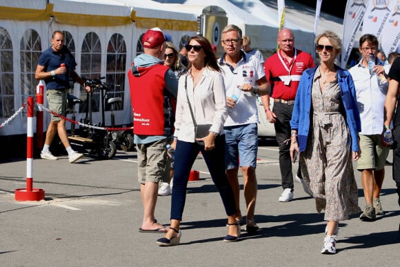 La princesse Marie de Danemark - Le prince Joachim de Danemark participe au Grand Prix Historique de Copenhague en Lotus Cortina le 8 août 2021.