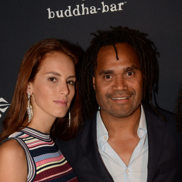 Semi-Exclusif - Christian Karembeu et sa femme Jackie Chamoun - A l'occasion des 20 ans de la victoire de l'équipe de France, les bleus 98 se sont rendus à un dîner organisé au Buddha Bar avec tous les joueurs et leur famille le 11 juin 2018. © Rachid Bellak/Bestimage
