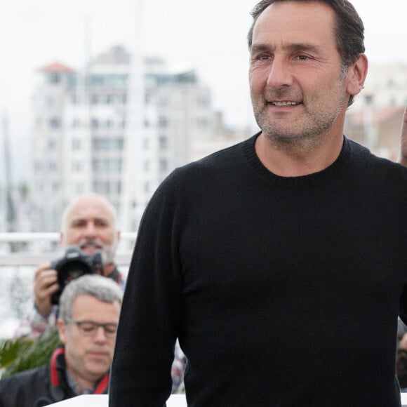 Gilles Lellouche, Mélanie Doutey lors du photocall du film "Le grand bain" au 71e Festival International du Film de Cannes. Le 13 mai 2018. © Borde / Jacovides / Moreau / Bestimage