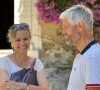 Laurent Wauquiez et sa femme Charlotte en vacances à Bormes-les-Mimosas. Le 11 août 2021.