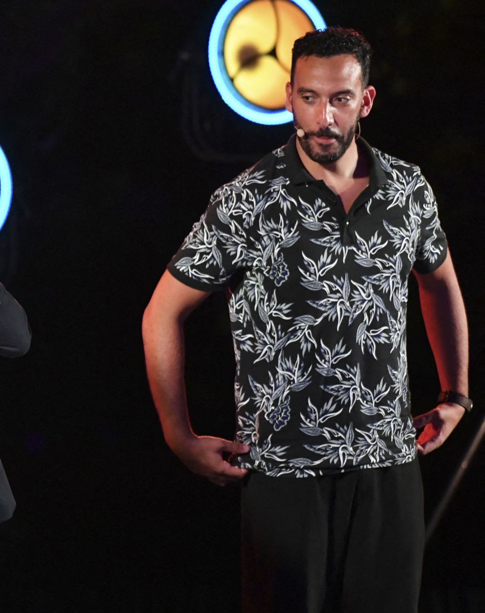 Jamel Debbouze, Farid Chamekh - La 2ème édition de LA VILLA JAMEL COMEDY CLUB dans les Jardins de la Villa Rothschild de Cannes, le 29 juillet 2021. © Lionel Urman / Panoramic / Bestimage