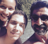 Emma et Léo Kabouche, les enfants de Cécilia Hornus, avec leur père Azize Kabouche - Instagram
