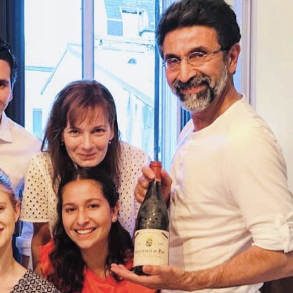 Emma et Léo Kabouche, les enfants de Cécilia Hornus, avec leur père Azize Kabouche - Instagram