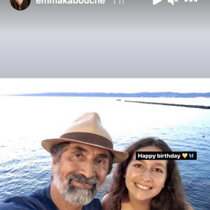 Emma, la fille de Cécilia Hornus, souhaite un joyeux anniversaire à son père Azize Kabouche - Instagram