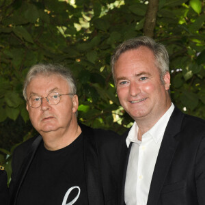 Dominique Besnehard, co-délégué général du festival d'Angoulême et Jean-Baptiste Lemoyne secrétaire d'état chargé de la francophonie lors de la soirée de clôture du 14ème festival du film d'Angoulême le 29 août 2021. © Coadic Guirec / Bestimage 