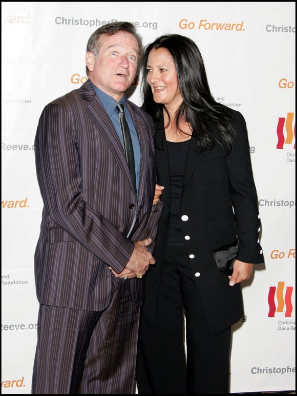 Robin Williams et sa femme à Los Angeles en 2007.