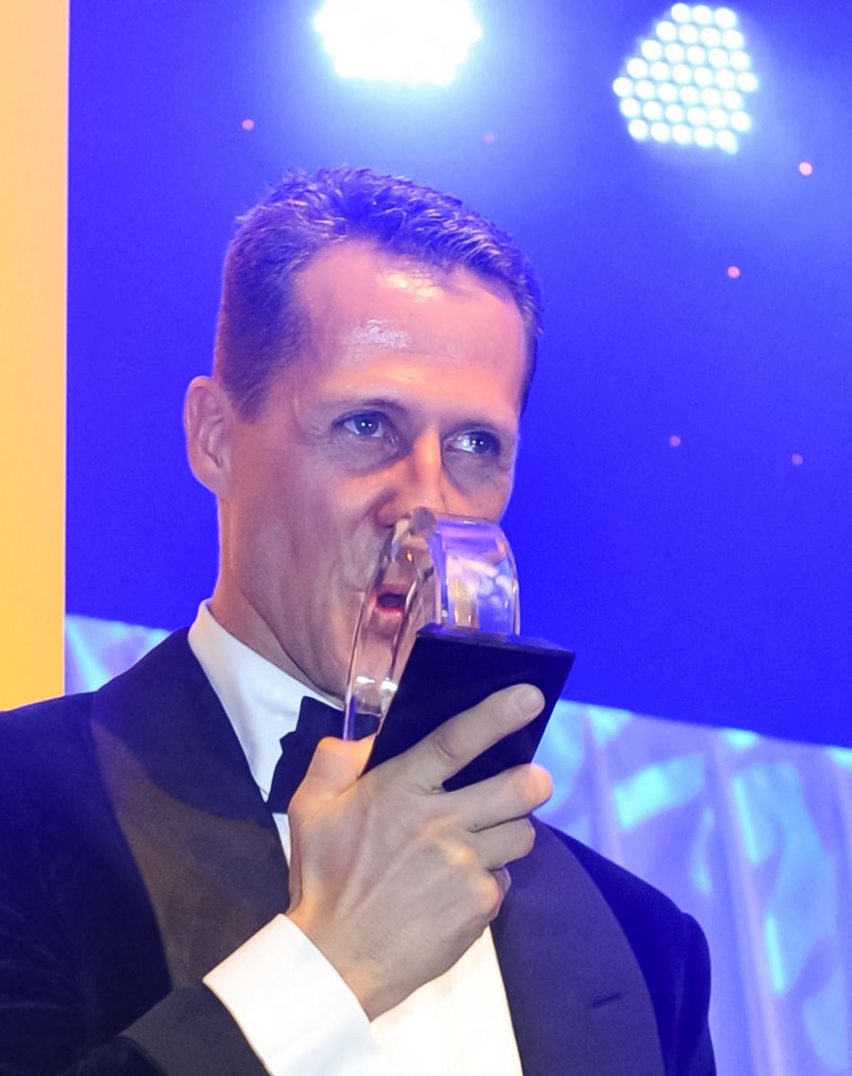 Michael Schumacher, recompensé lors du 31eme Gala des Legendes du Sport, Deutscher Sportpresseball, a l'opera de Francfort. Le 10 novembre 2012