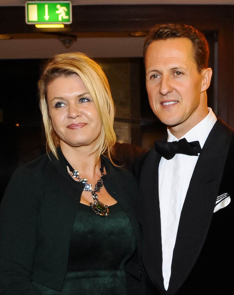 Michael Schumacher et sa femme Corinna lors du 31eme Gala des Legendes du Sport, Deutscher Sportpresseball, a l'opera de Francfort. Le 10 novembre 2012