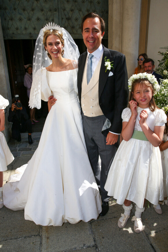 Mariage religieux de la princesse Maria Anunciata de Liechtenstein avec son fiancé Emanuele Musini à l'église Schottenkirche de Vienne, en Autriche, le 4 septembre 2021.