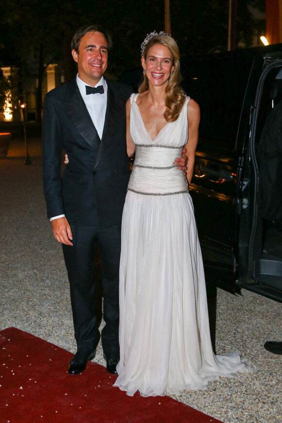 Soirée au palais des Liechtenstein de Vienne, après le mariage religieux de la princesse Maria Anunciata de Liechtenstein avec son fiancé Emanuele Musini, en Autriche, le 4 septembre 2021.