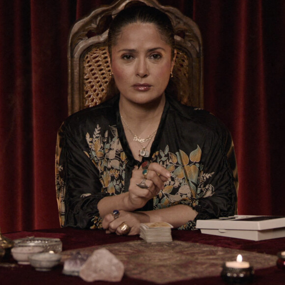 Salma Hayek - Bande-annonce du film "House of Gucci", le 30 juillet 2021. © JLPPA/Bestimage