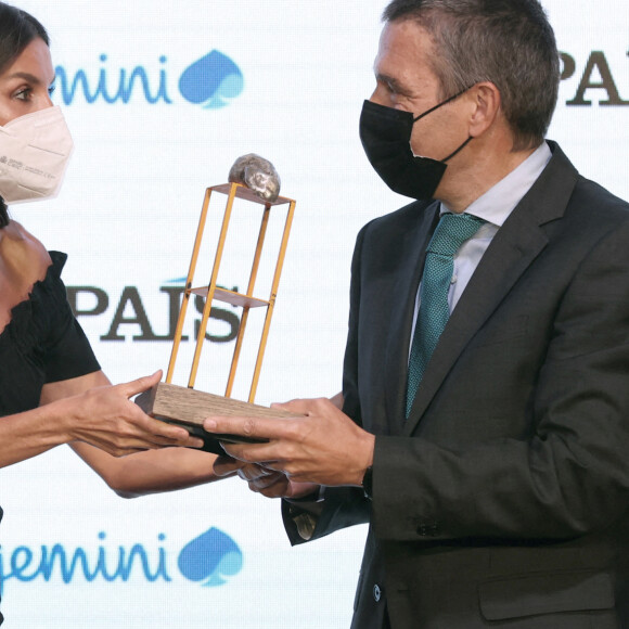La reine Letizia d'Espagne a participé à la cérémonie des Retina Eco Awards, à la fondation Giner de los Rios. Madrid, le 6 septembre 2021.