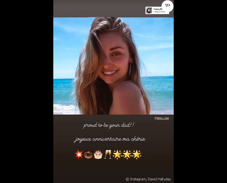 David Hallyday A Souhaite Un Joyeux Anniversaire A Sa Fille Emma Smet 24 Ans Story Instagram Du 13 Septembre 21 Purepeople