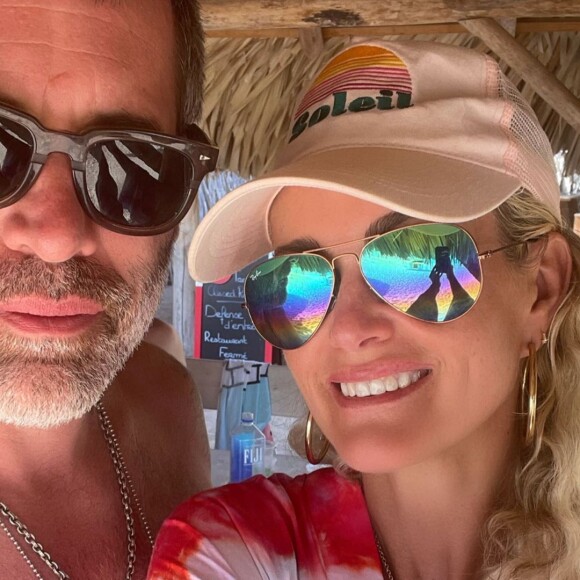 Laeticia Hallyday et Jalil Lespert en vacances à Saint Barthélemy. Instagram.