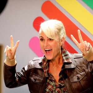 Exclusif - Laeticia Hallyday - Laeticia Hallyday invitée dans l'émission "Quotidien" sur TMC à Paris le 13 septembre 2021. © Dominique Jacovides/Bestimage