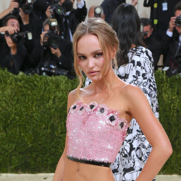 Lily-Rose Depp au Met Gala (Met Ball) 2021 à New York le 13 septembre 2021.