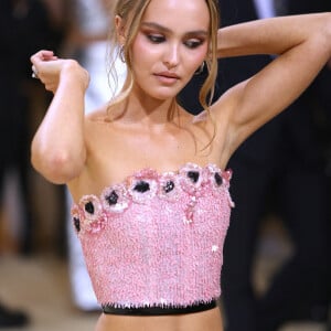 Lily-Rose Depp au Met Gala (Met Ball) 2021 à New York le 13 septembre 2021.