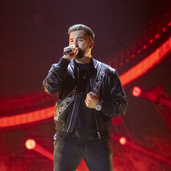 Exclusif - Kendji Girac - Concert hommage à Johnny Hallyday "Que je t'aime" à l'AccorHotels Arena Paris Bercy à Paris. Le 14 septembre 2021 © Borde-Jacovides-Moreau / Bestimage 