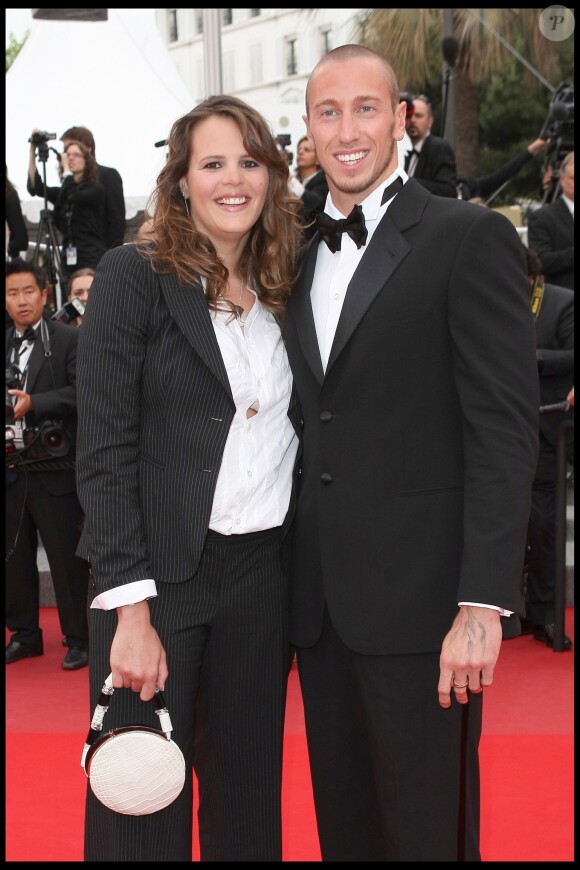 Laure Manaudou et Frédérick Bousquet - Montée des marches du film "La princesse de Montpensier" lors du 63e Festival de Cannes le 16 mai 2010.