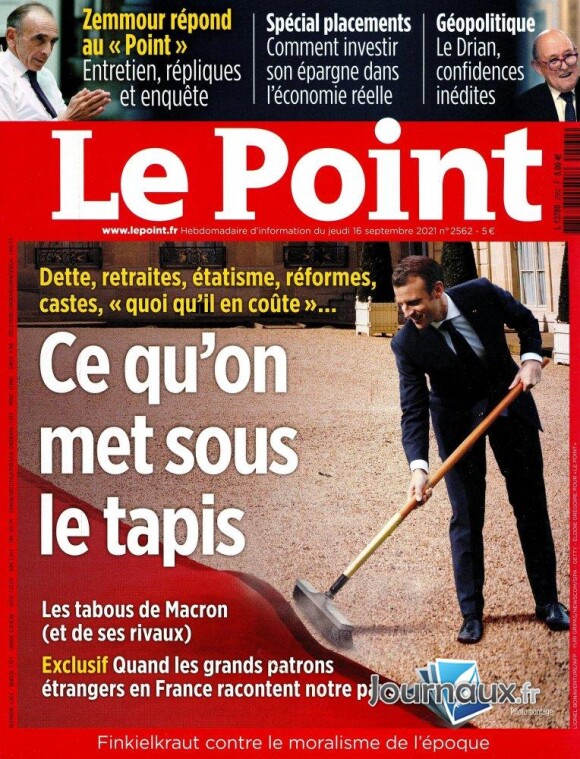 Le magazine "Le Point" du 16 septembre 2021.