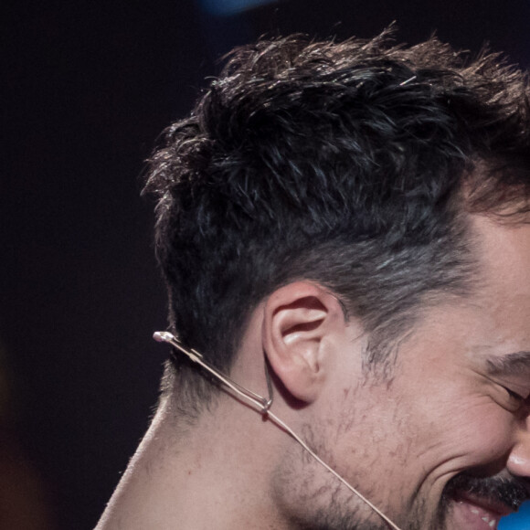 Damien Sargue et Cécilia Cara - Enregistrement de l'émission "100 ans de comédies musicales pour le Sidaction". Le 10 mars 2020. © Moreau-Perusseau / Bestimage