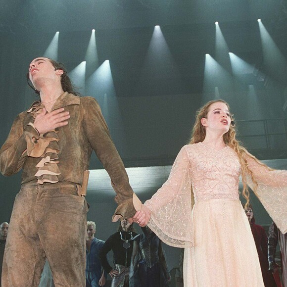 Damien Sargue et Cécilia Cara - Première de "Roméo et Juliette". Paris. Le 26 janvier 2001.