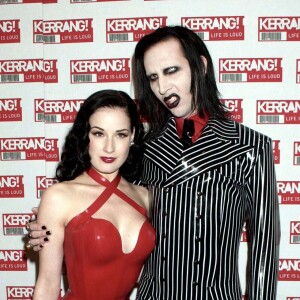 Dita Von Teese et Marilyn Manson - Soirée Kerrang Awards.