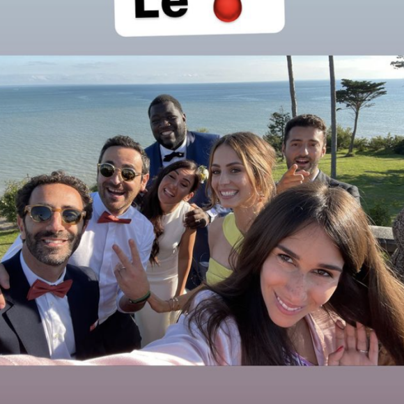 Camille Combal de mariage avec sa femme Marie, sur Instagram en juillet 2021.