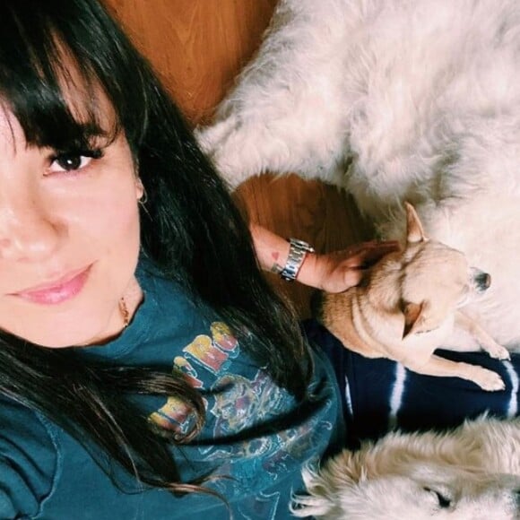 Alizée et ses chiens sur Instagram. Le 11 mai 2021.