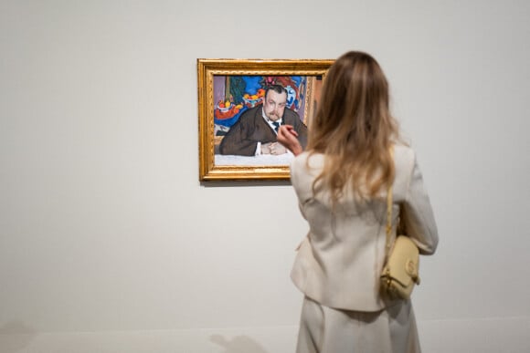 Natalia Vodianova lors de l'inauguration de l'exposition "La collection Morozov, icônes de l'art moderne" à la Fondation Louis Vuitton à Paris le 21 septembre 2021. © Romain Gaillard / Pool / Bestimage 