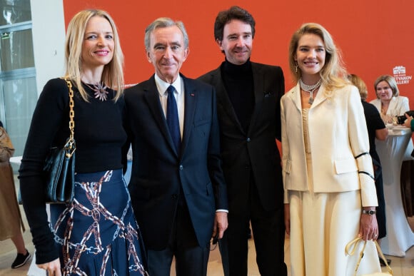 Natalia Vodianova, Antoine Arnault and Delphine Arnault attend the