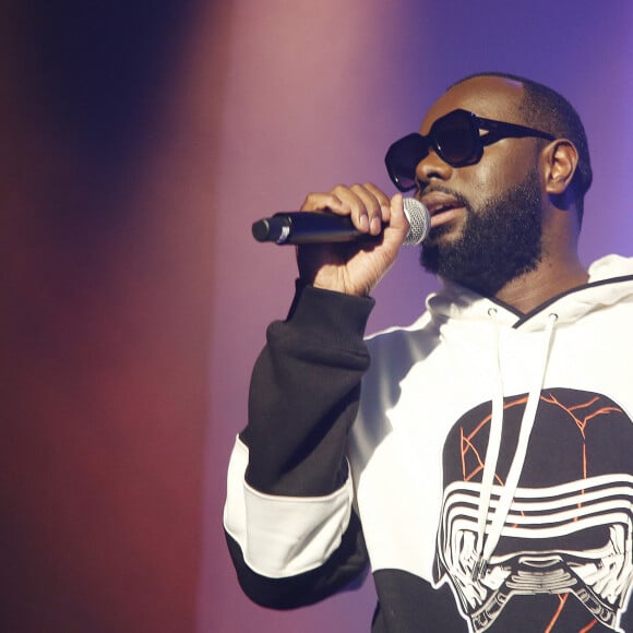 Gims (Gandhi Djuna) - Showcase de Maître Gims pour la soirée de Halloween de Fanta à Paris le 31 octobre 2019. © Christophe Aubert via Bestimage