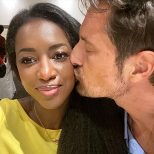 Hapsatou Sy file le parfait amour avec son compagnon l'animateur télé Vincent Cerutti, également père de ses deux enfants Abbie et Isaac.