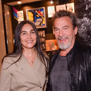 Florent Pagny et sa femme Azucena Caamano lors de la première du spectacle Lost in Buenos Aires à l'Européen à Paris. © Rachid Bellak / Bestimage