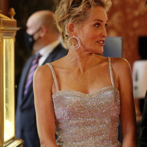 Sharon Stone - Avant première du dernier James Bond " No Time To Die" au Casino de Monaco, le 29 septembre 2021. © JF Ottonello/Nice-Matin/Bestimage