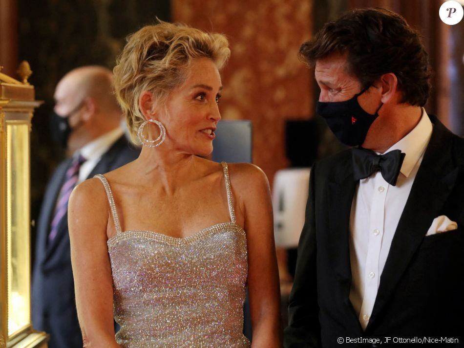Sharon Stone - Avant première du dernier James Bond " No Time To Die" au Casino de Monaco, le 29 septembre 2021. © JF Ottonello/Nice-Matin/Bestimage