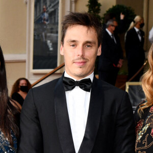 Marie et Louis Ducruet et sa soeur Camille Gottlieb durant l'avant première du dernier James Bond " No Time To Die" au Casino de Monaco, le 29 septembre 2021. © Bruno Bebert/Bestimage