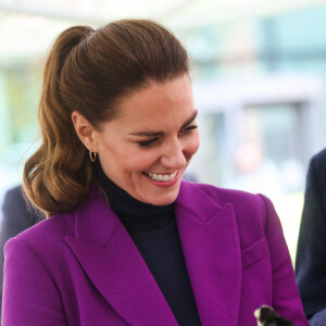 Catherine (Kate) Middleton, duchesse de Cambridge, arrive pour une visite à l'Université Magee de Londonderry, Irlande du Nord, Royaume Uni, où elle rencontre des étudiants en soins infirmiers. Le 29 septembre 2021