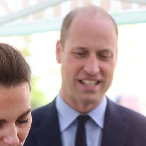 Le prince William, duc de Cambridge, et Catherine (Kate) Middleton, duchesse de Cambridge, arrivent pour une visite à l'Université Magee de Londonderry, Irlande du Nord, Royaume Uni, où ils rencontrent des étudiants en soins infirmiers. Le 29 septembre 2021