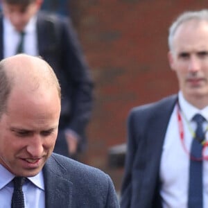 Le prince William, duc de Cambridge, et Catherine (Kate) Middleton, duchesse de Cambridge, arrivent pour une visite à l'Université Magee de Londonderry, Irlande du Nord, Royaume Uni, où ils rencontrent des étudiants en soins infirmiers. Le 29 septembre 2021