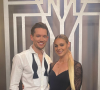 Pernille Blume et le danseur Morten Kjeldgaard sont associés dans la 18e saison de l'émission "Vild Med Dans", la version danoise de "Danse avec les stars". Septembre 2021.