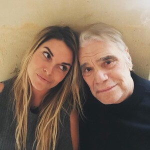 Bernard Tapie avec sa fille Sophie sur Instagram, alors qu'il se battait déjà contre son doucble cancer.