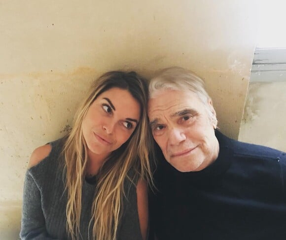 Bernard Tapie avec sa fille Sophie sur Instagram, alors qu'il se battait déjà contre son doucble cancer.