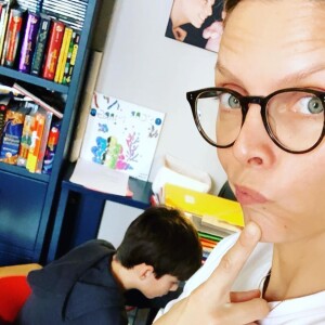 Sylvie Tellier et son fils Oscar sur Instagram. Le 19 mars 2020.