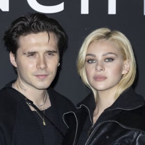 Brooklyn Beckham et sa fiancée Nicola Ann Peltz assistent au défilé Givenchy collection prêt-à-porter printemps-été 2022 à la Paris La Défense Arena. Nanterre, le 3 octobre 2021. © Olivier Borde/Bestimage