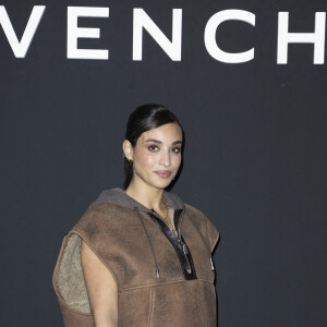 Camélia Jordana assiste au défilé Givenchy collection prêt-à-porter printemps-été 2022 à la Paris La Défense Arena. Nanterre, le 3 octobre 2021. © Olivier Borde/Bestimage