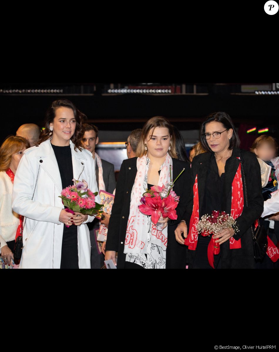 Exclusif - Pauline Ducruet, Camille Gottlieb, la princesse Stéphanie de Monaco - Ouverture de la 9ème édition de la "New Generation" à Monaco le 1 février 2020. © Olivier Huitel/PRM/Bestimage